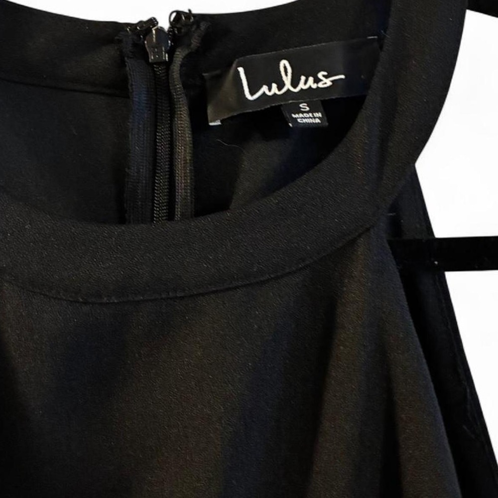 Lulus Mamacita black Haley skater dress Size S - Picture 3 of 4